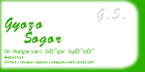 gyozo sogor business card